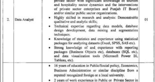 The Punjab Tourism For Economic Growth Project Vacancies